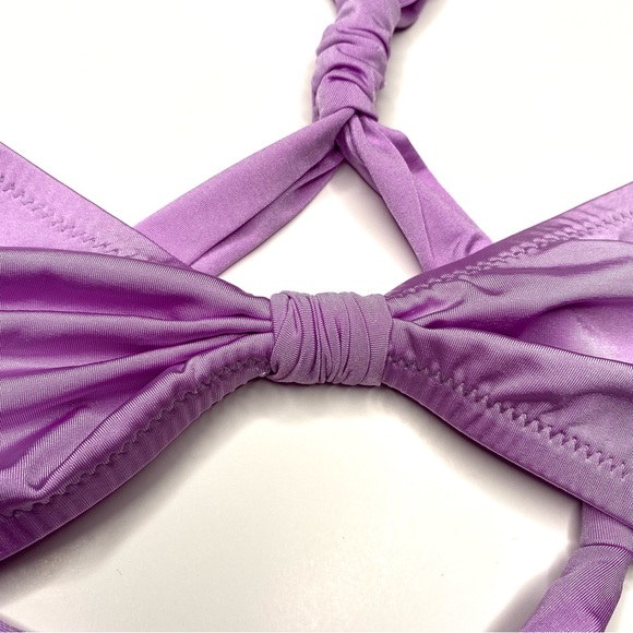 J. Crew Lilac Satin Bikini Top - Picture 4 of 9